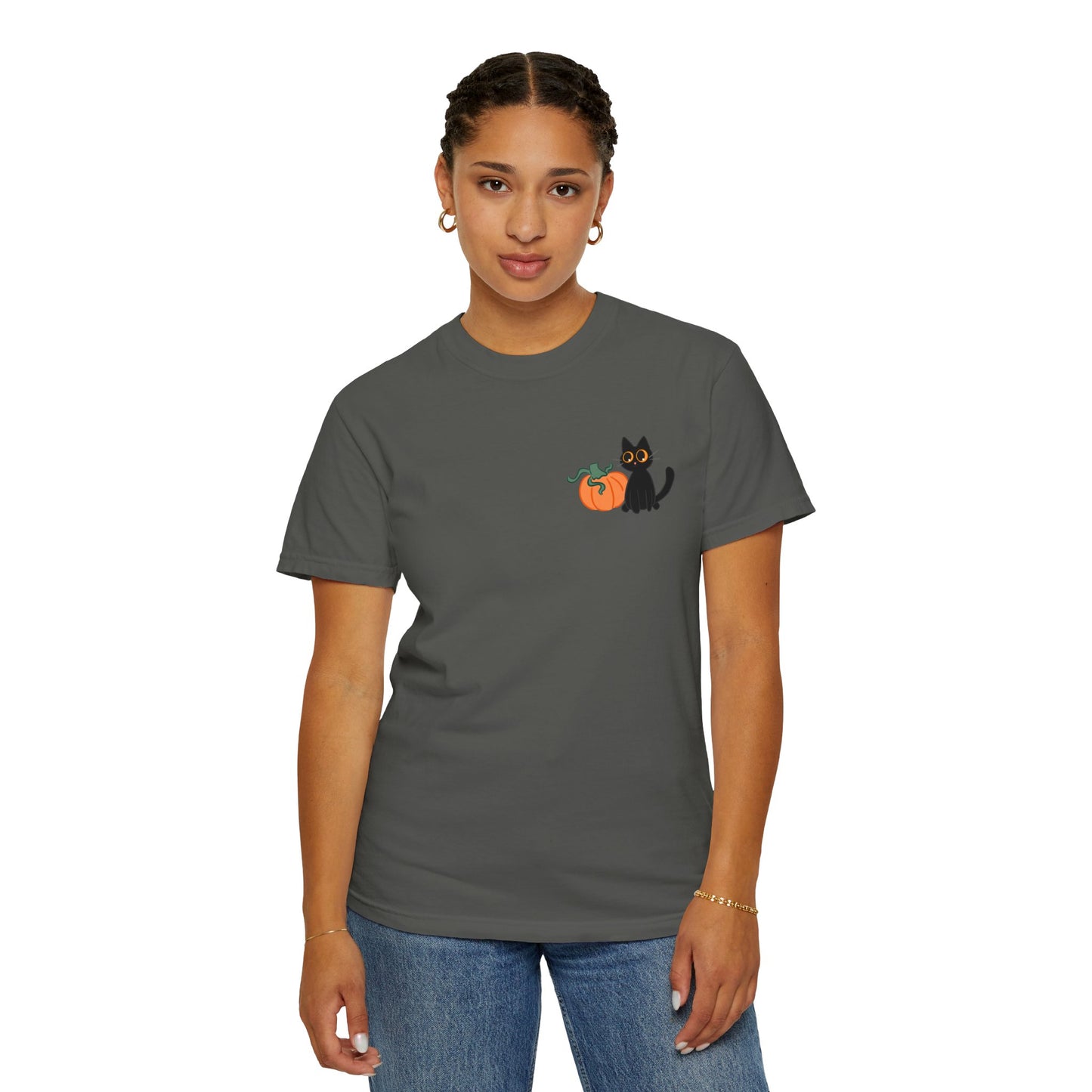 Black Cat and Pumpkin Tee