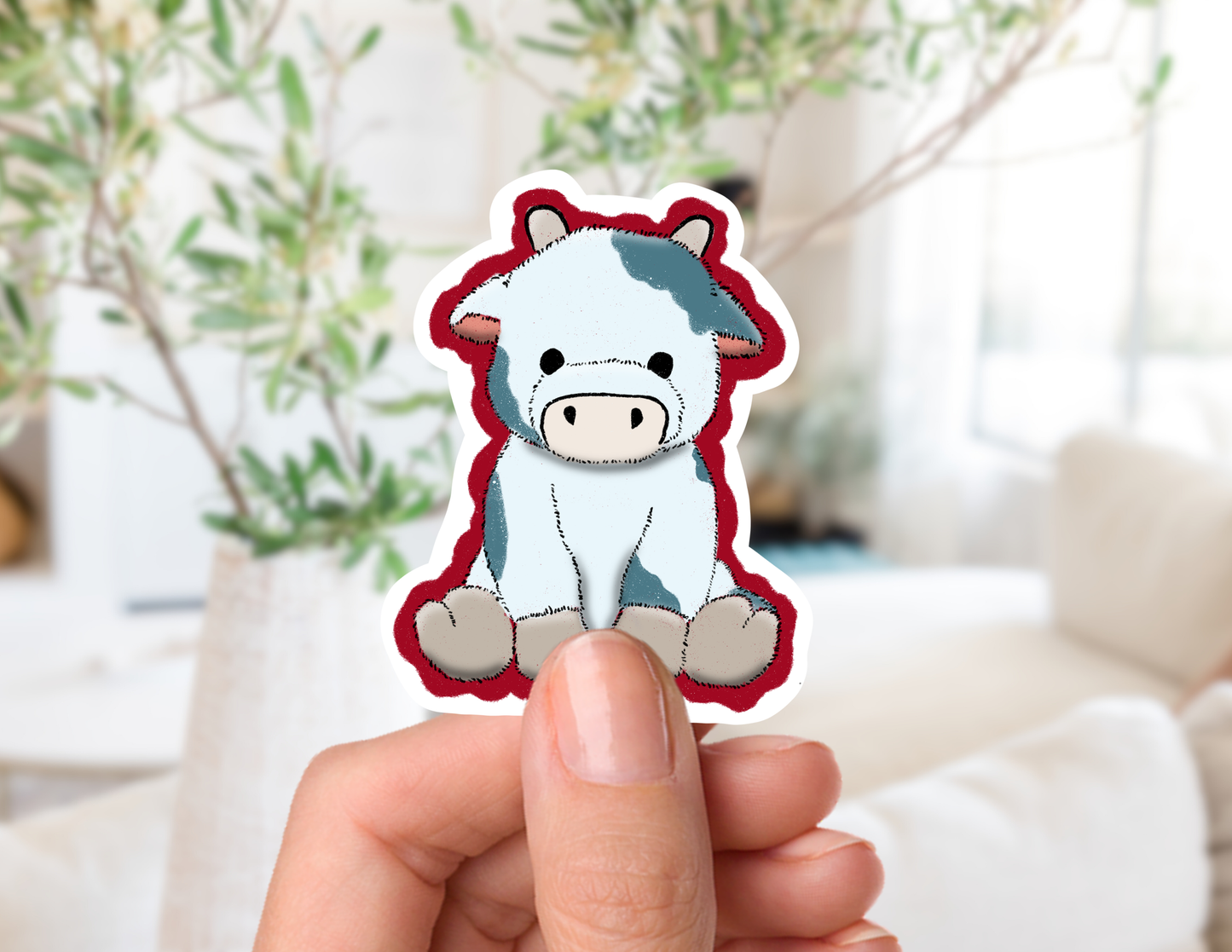 Milkshake the Cow Sticker