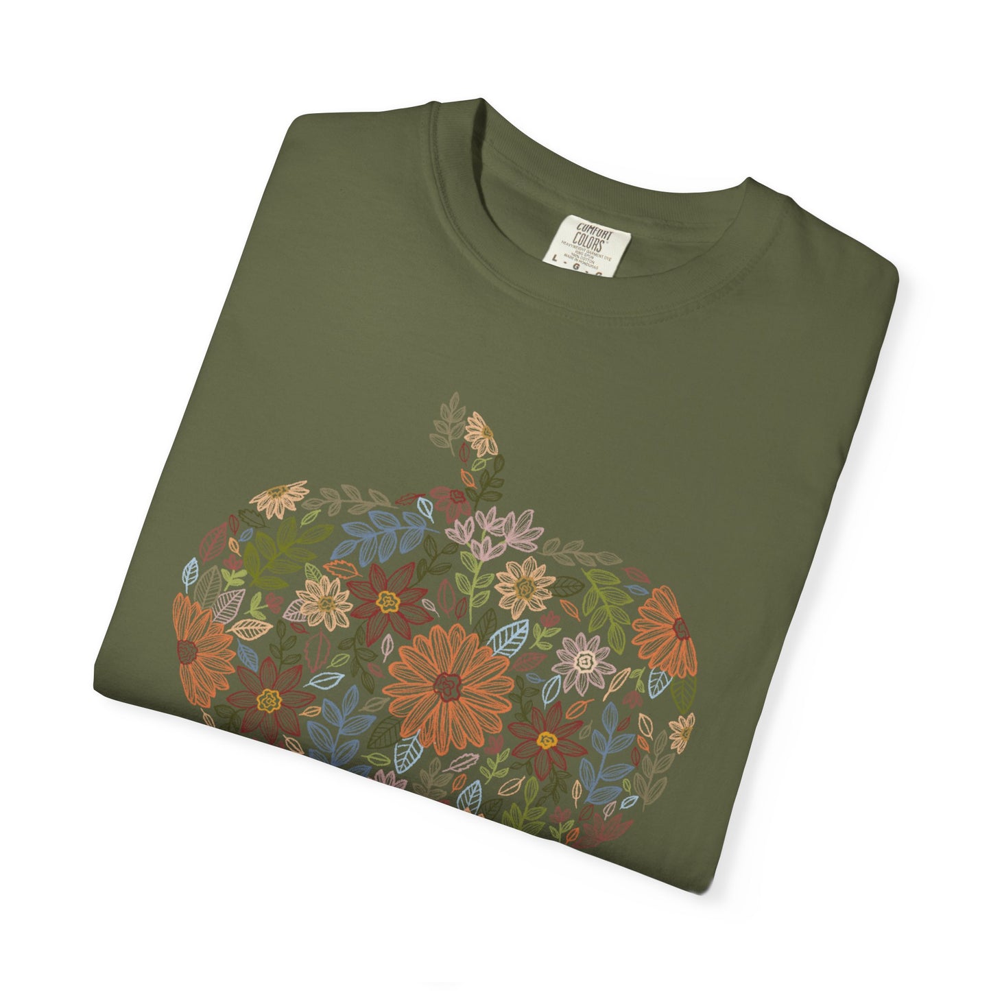 Floral Pumpkin Fall Tee