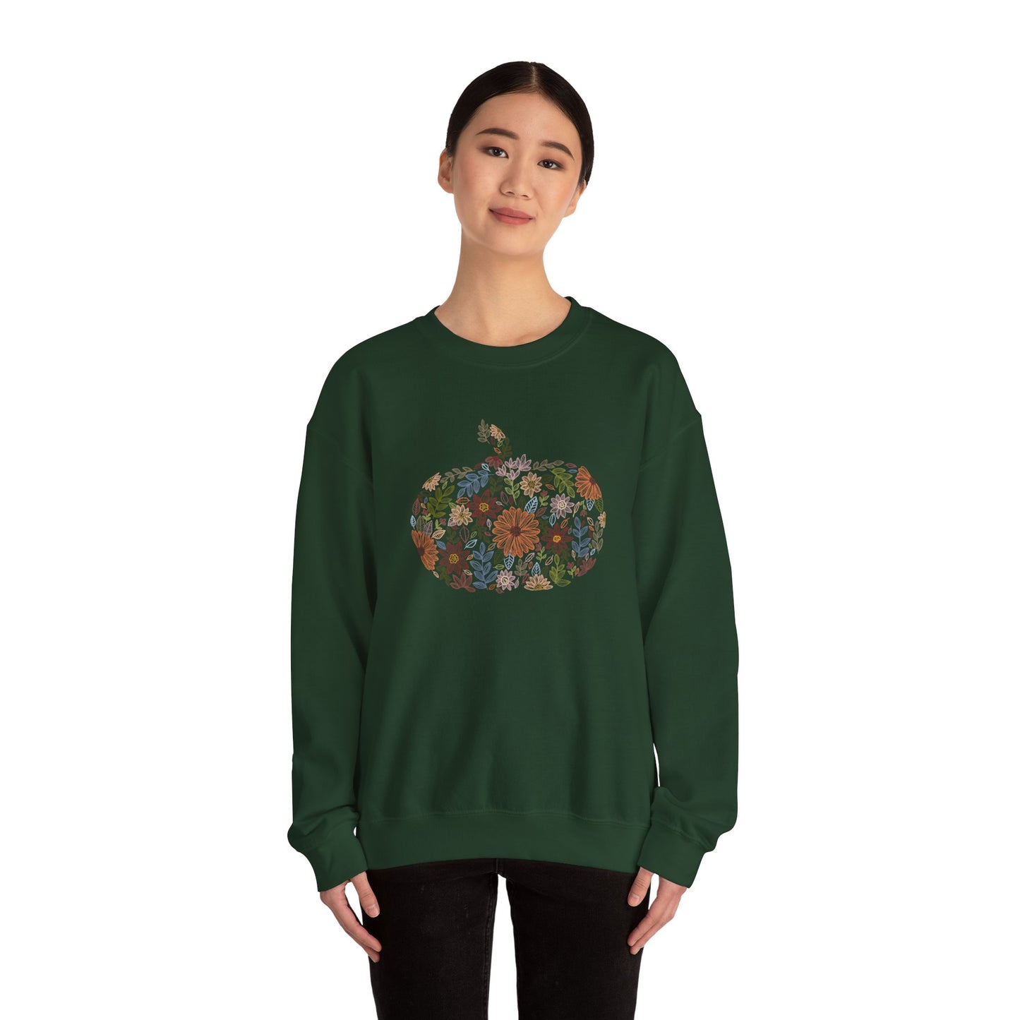 Floral Pumpkin Fall Sweatshirt