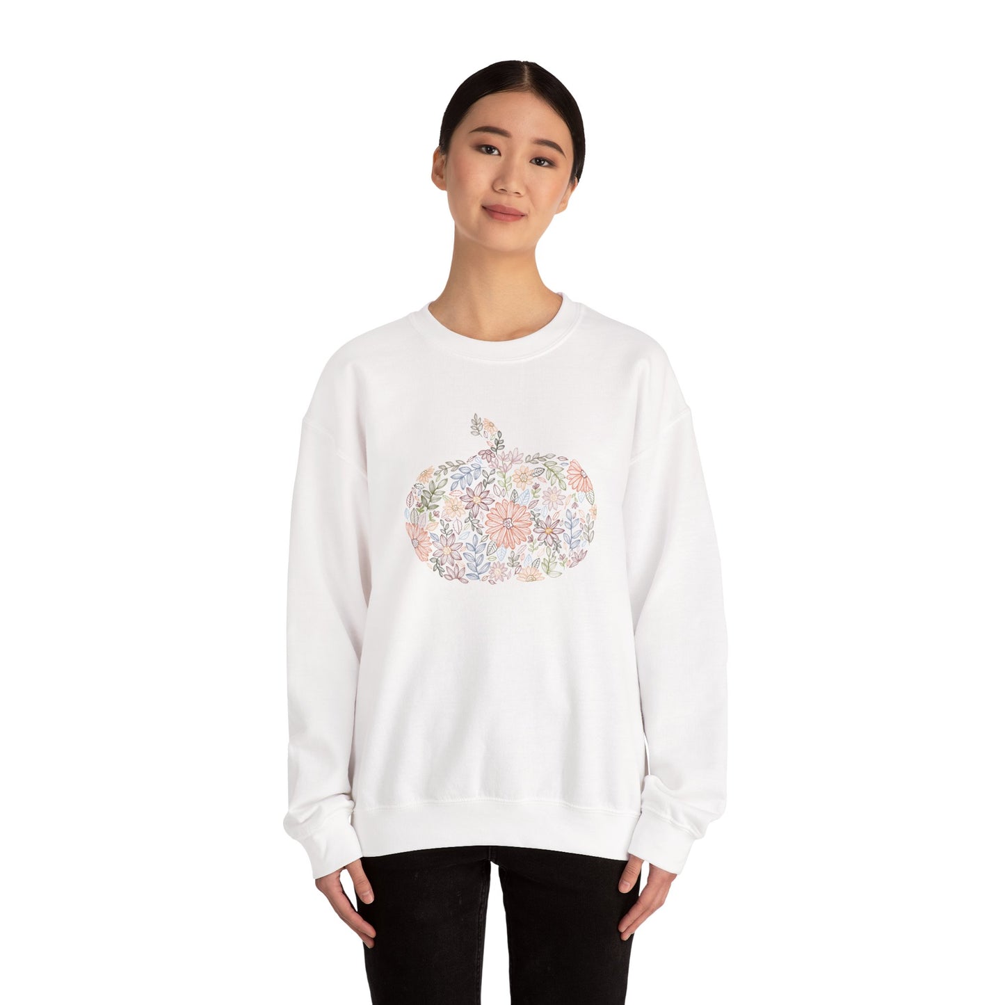 Floral Pumpkin Fall Sweatshirt