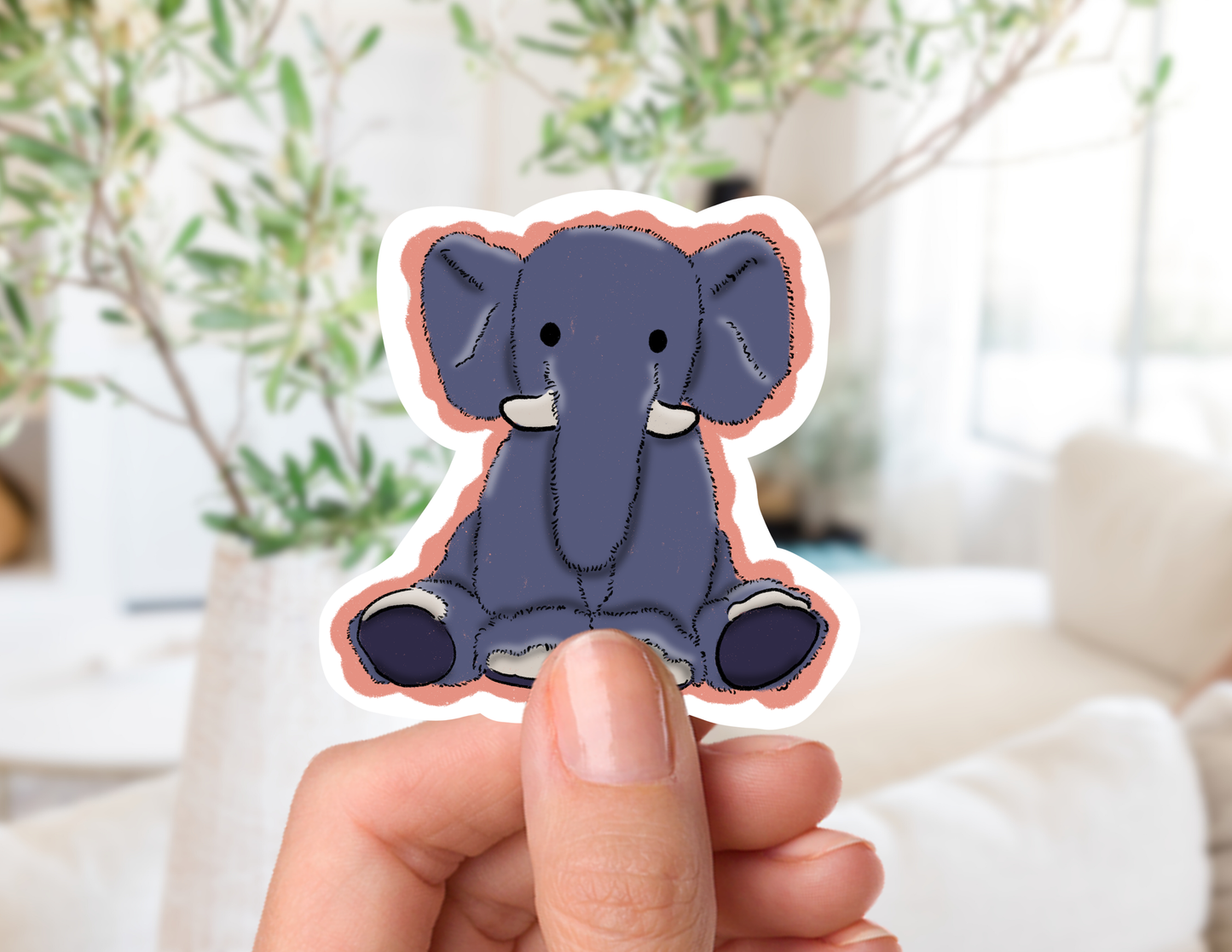Buttercup the Elephant Sticker
