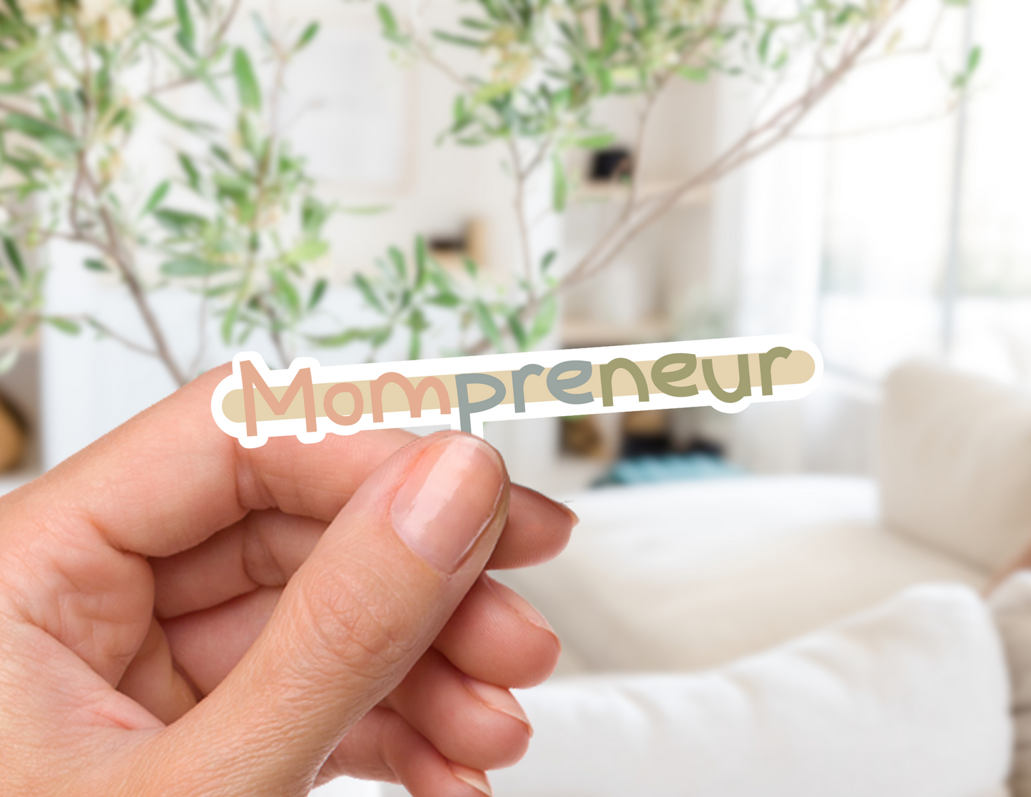 Entrepreneur + Mom Sticker