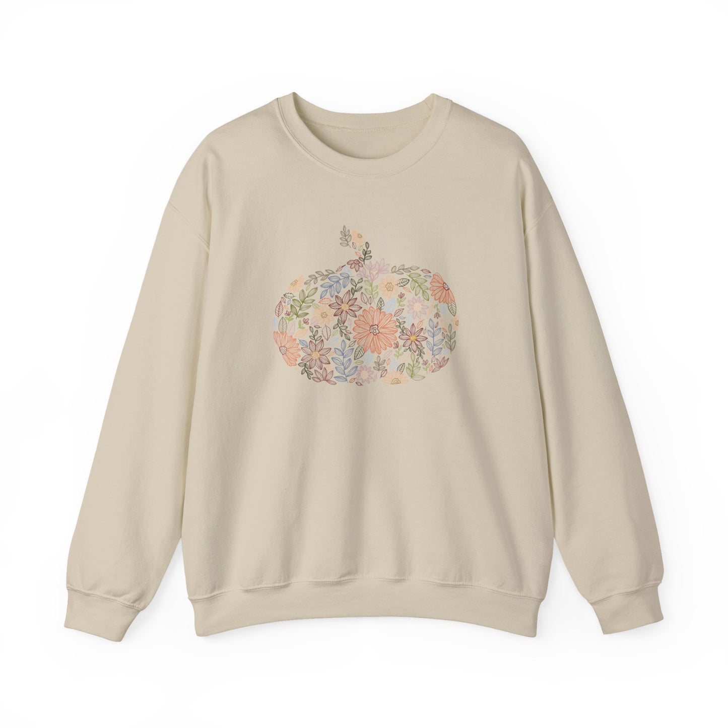 Floral Pumpkin Fall Sweatshirt