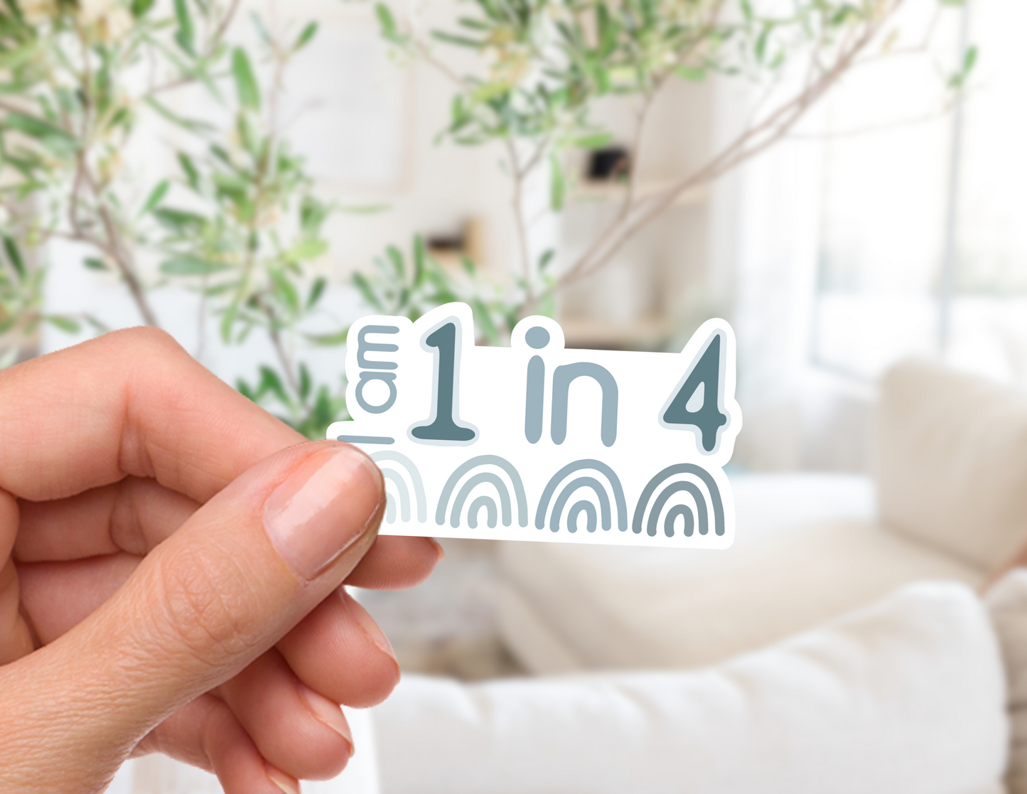 I am 1 in 4 Sticker - Miscarriage Awareness