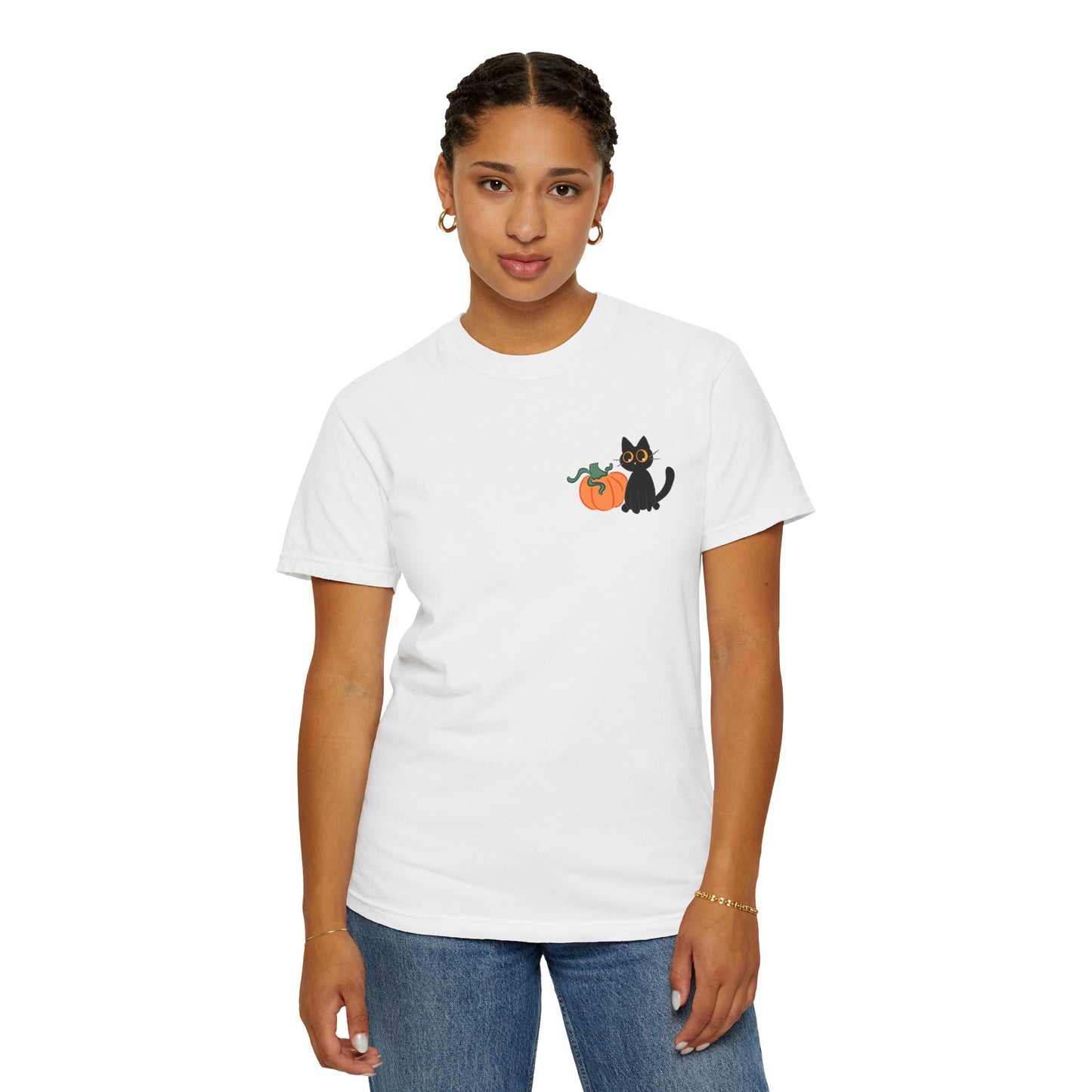 Black Cat and Pumpkin Tee