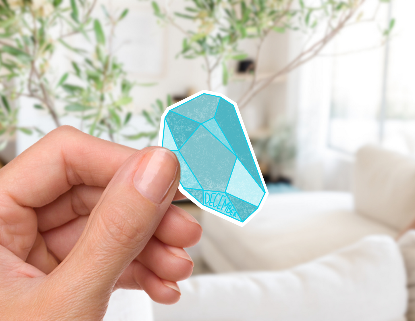 Turquoise (December) Gemstone Sticker
