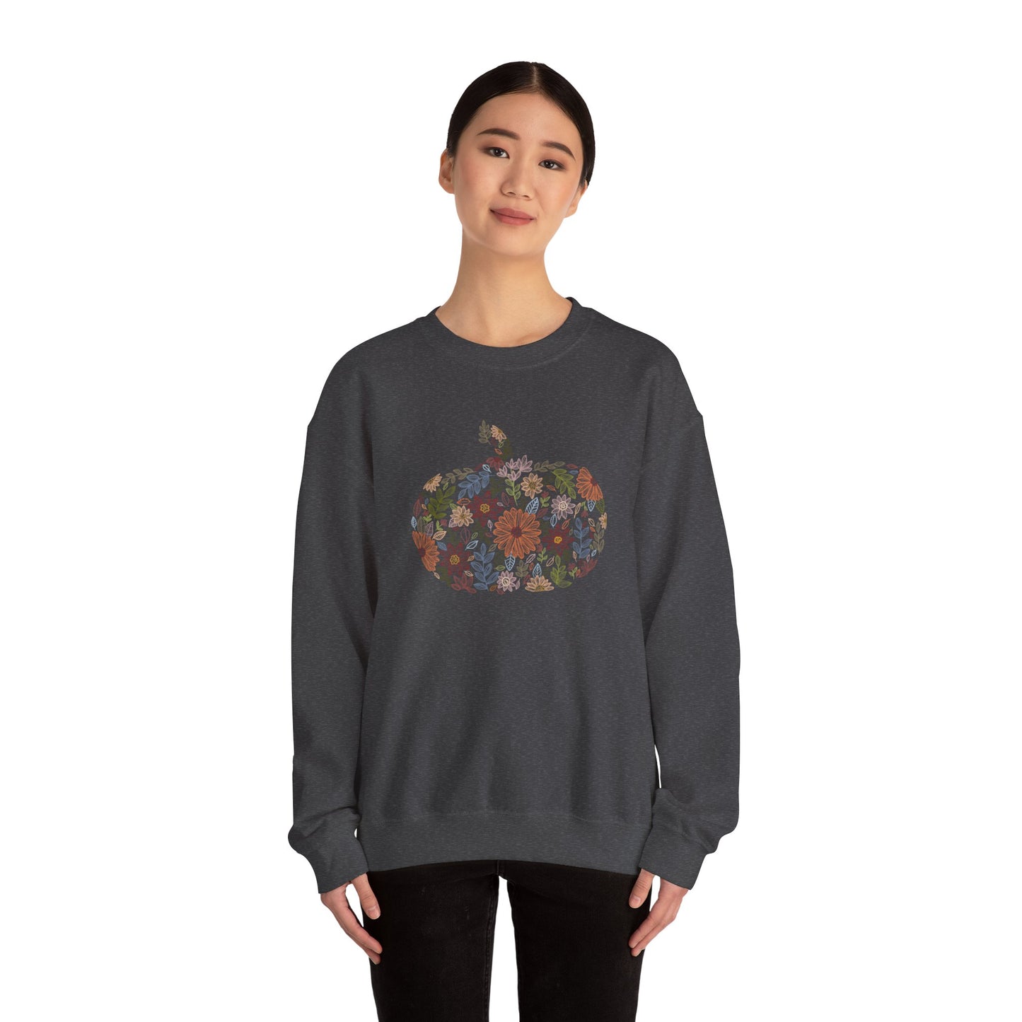 Floral Pumpkin Fall Sweatshirt