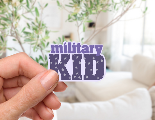 Military Kid Sticker