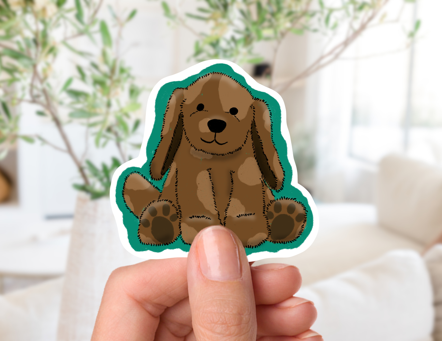 Teddy the Dog Sticker