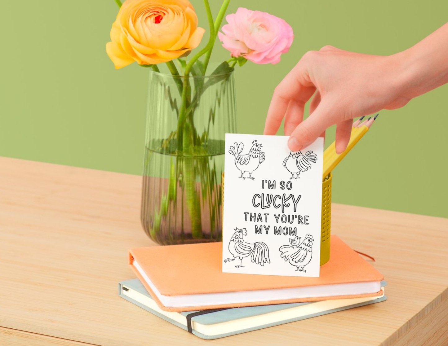 Mother's Day Cards to color - Digital Download