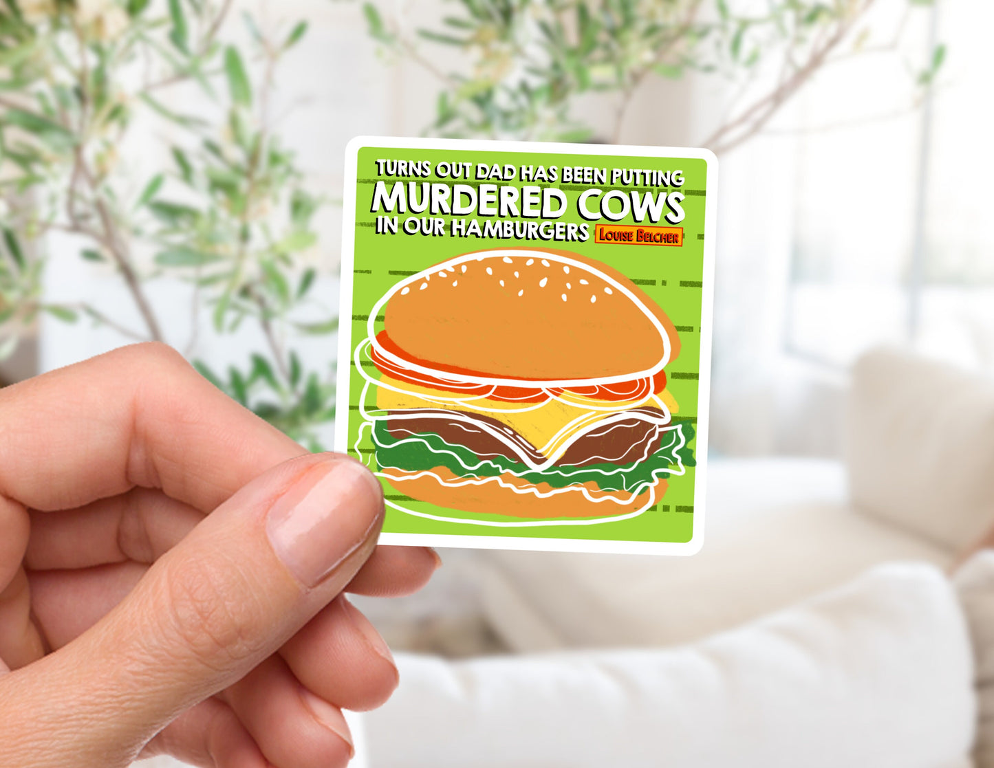 Bob's Burgers Hamburgers Sticker