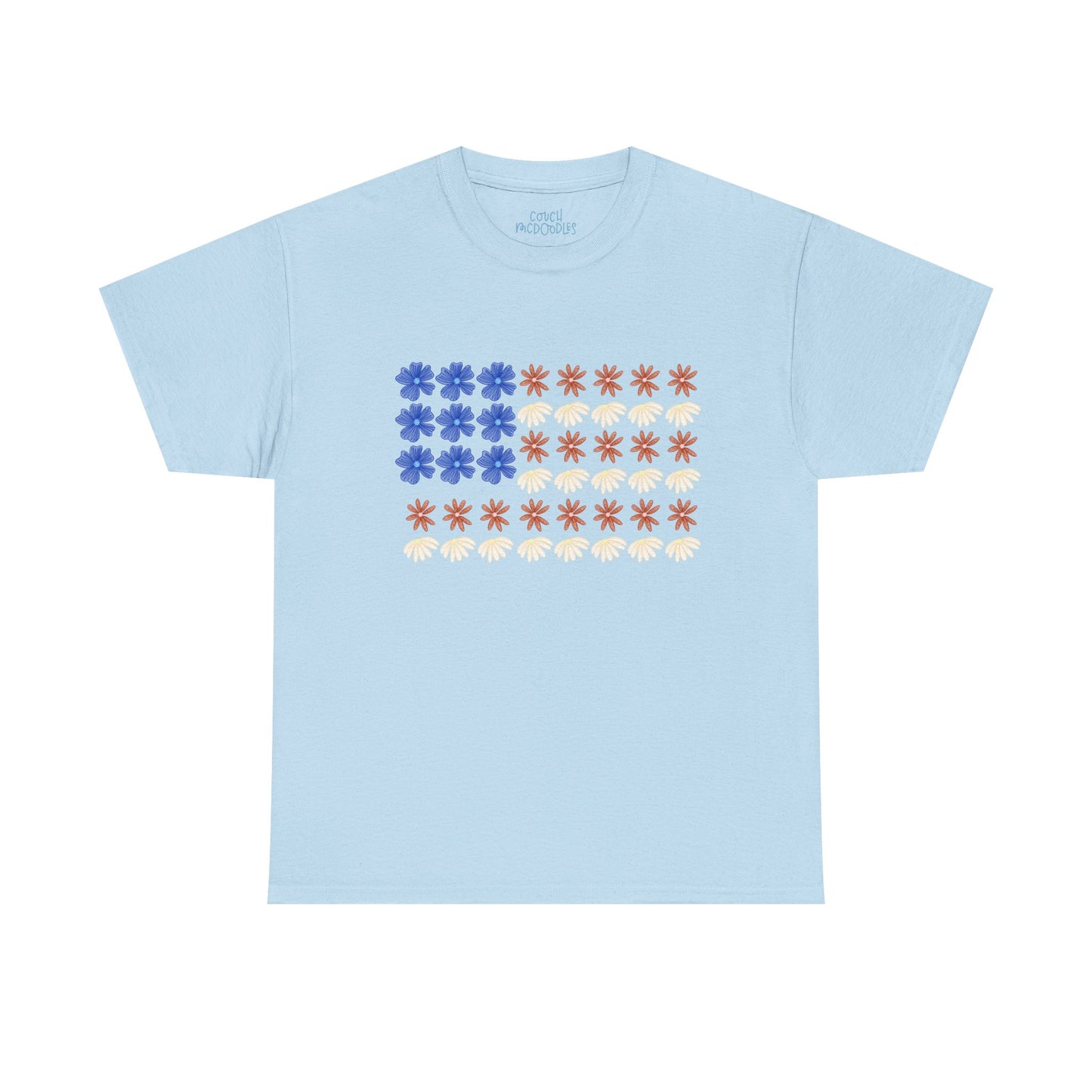 Floral Flag Adult Tee