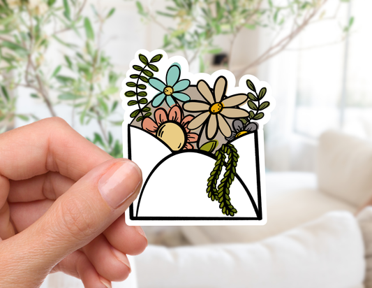 Floral Mail Delivery Sticker