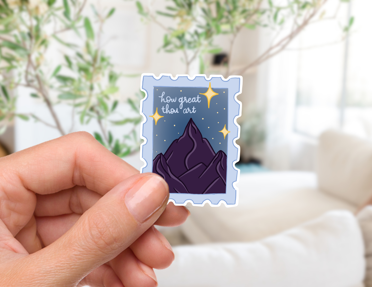 How Great Thou Art Stamp Sticker