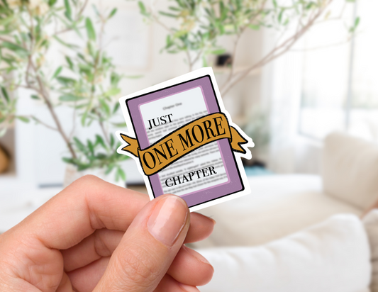 One More Chapter - Electronic Reader Sticker