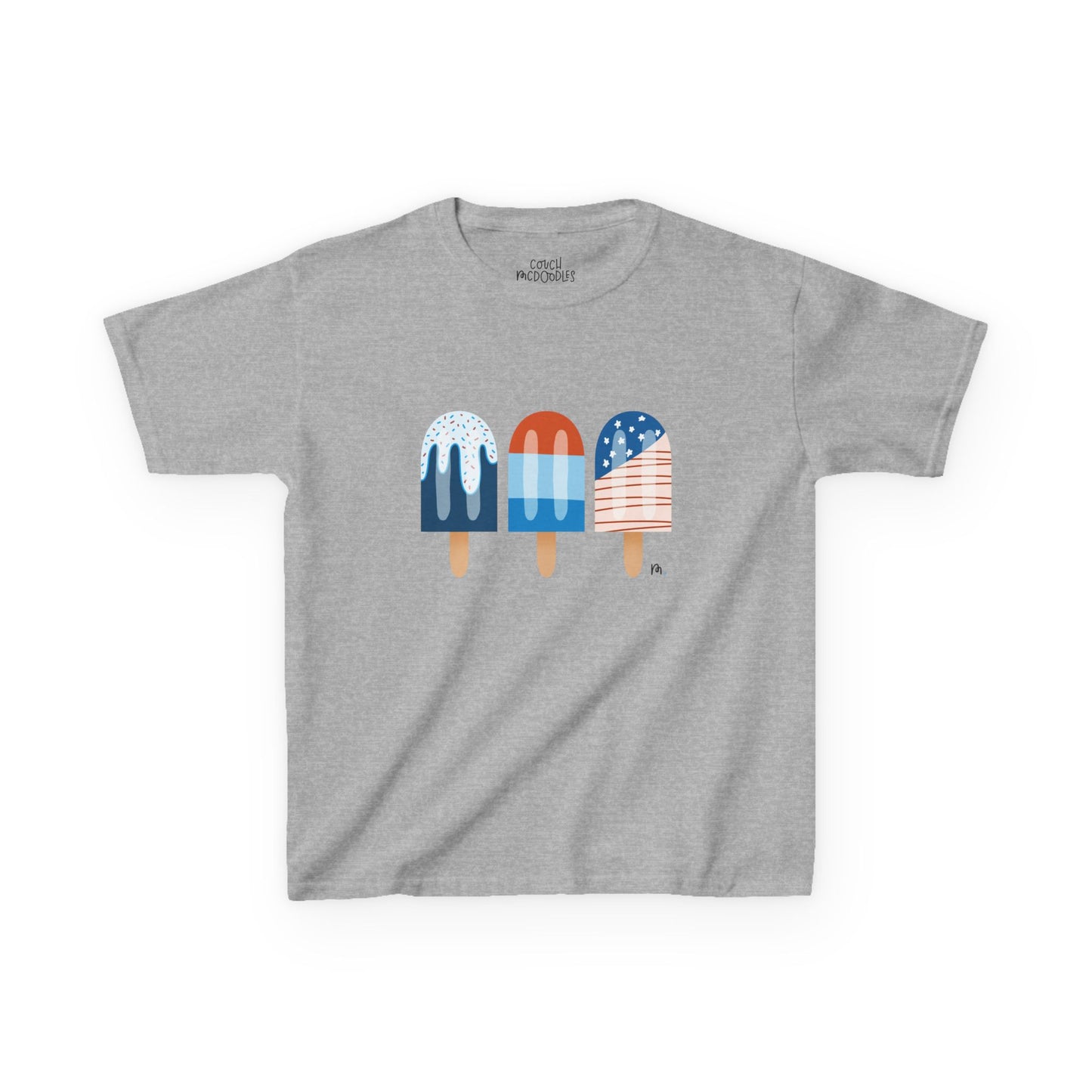 Kids Patriotic Popsicle T-Shirt — 4th of July Summer Tee