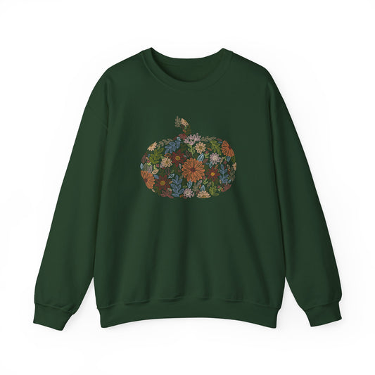 Floral Pumpkin Fall Sweatshirt