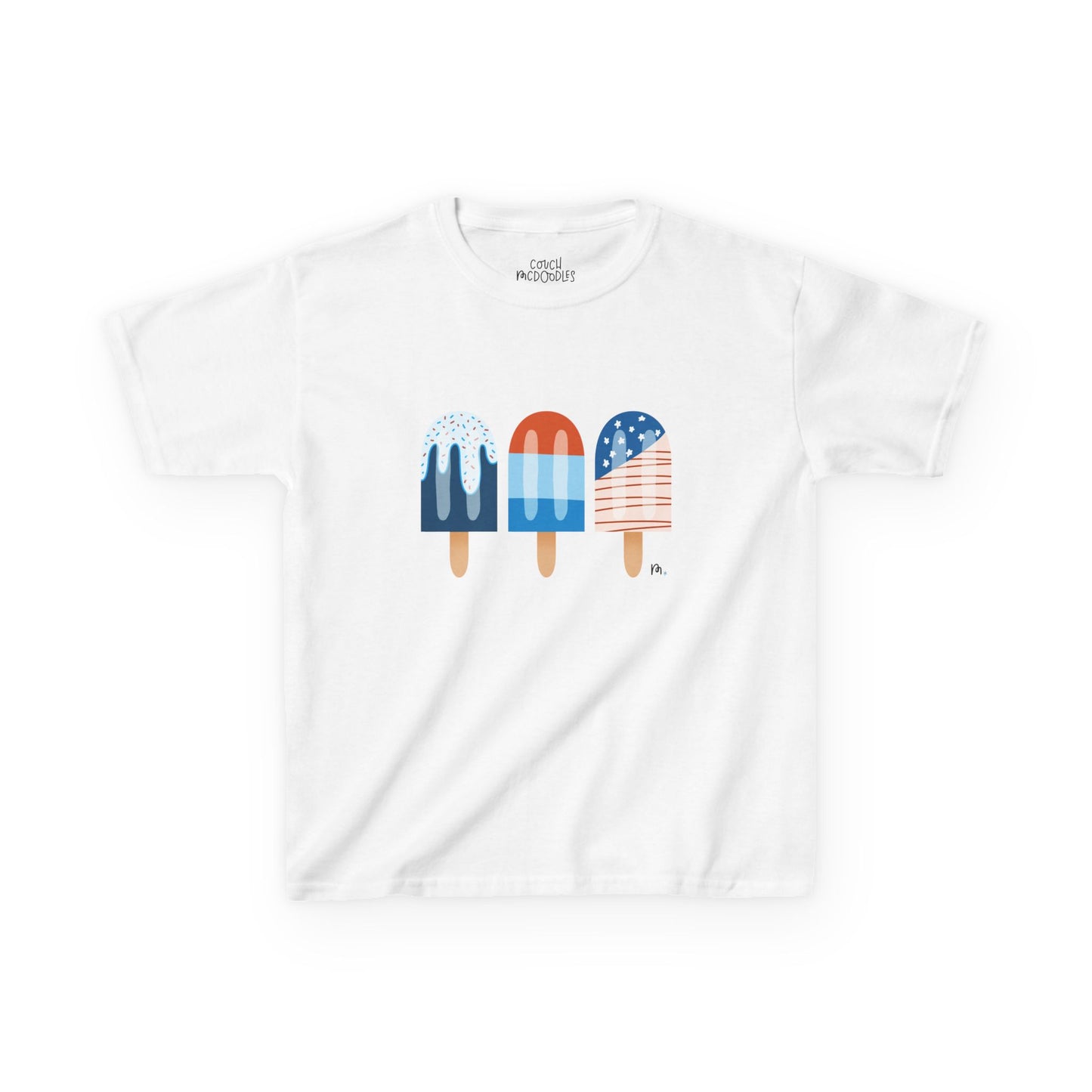 Kids Patriotic Popsicle T-Shirt — 4th of July Summer Tee
