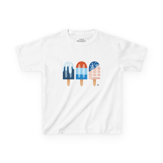 Kids Patriotic Popsicle T-Shirt — 4th of July Summer Tee
