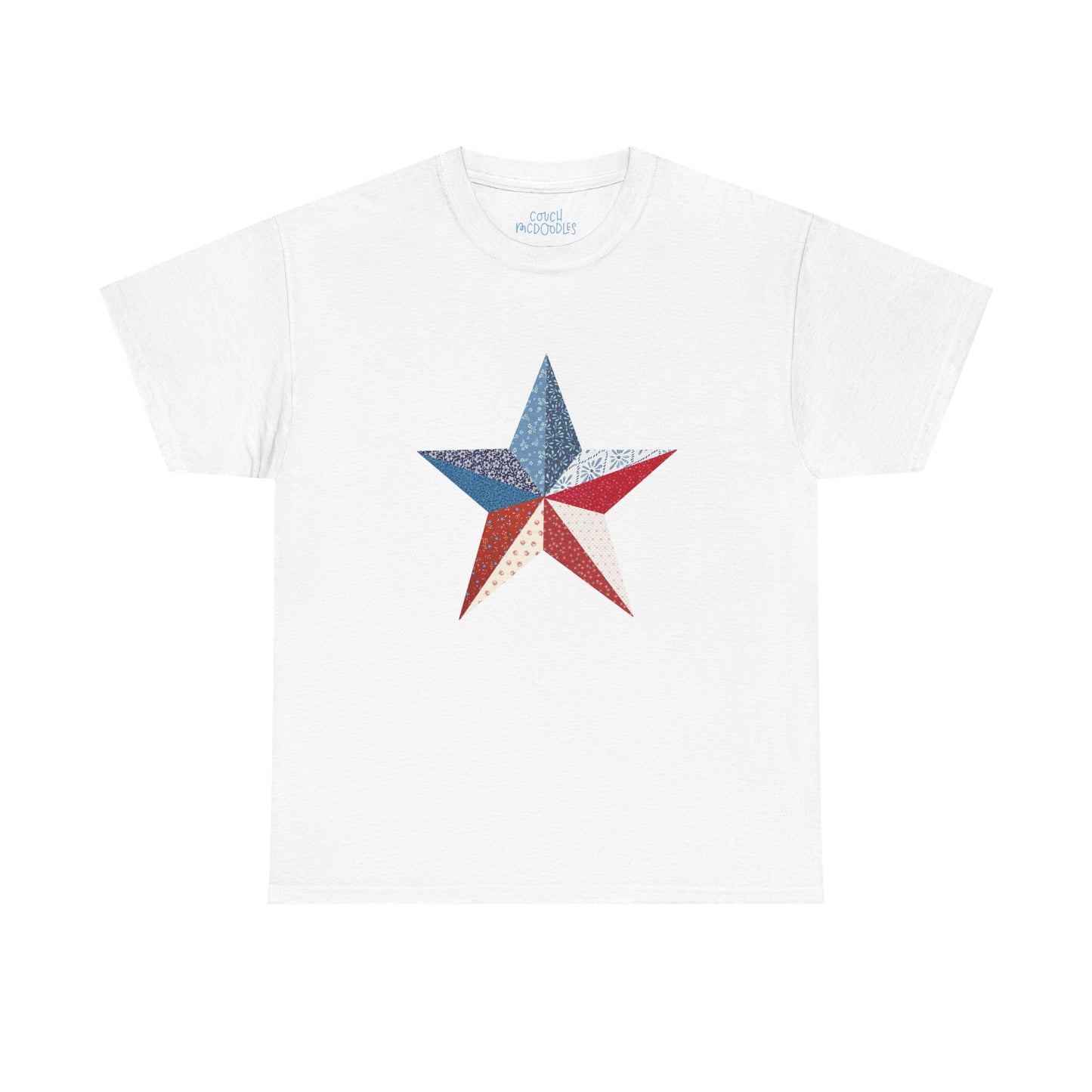 Patriotic Patchwork Star Tee