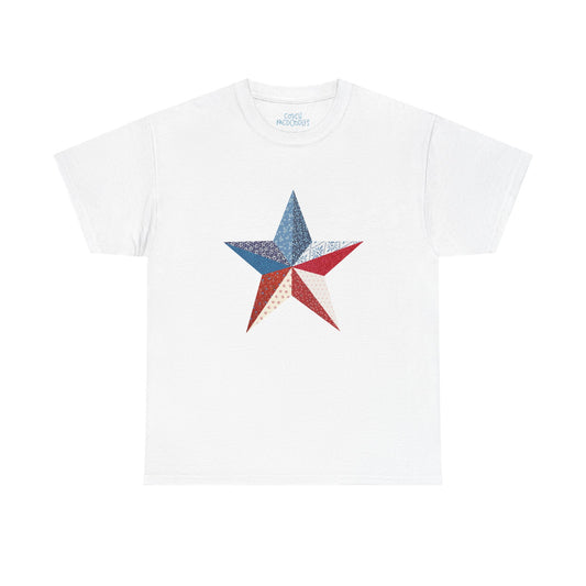Patriotic Patchwork Star Tee