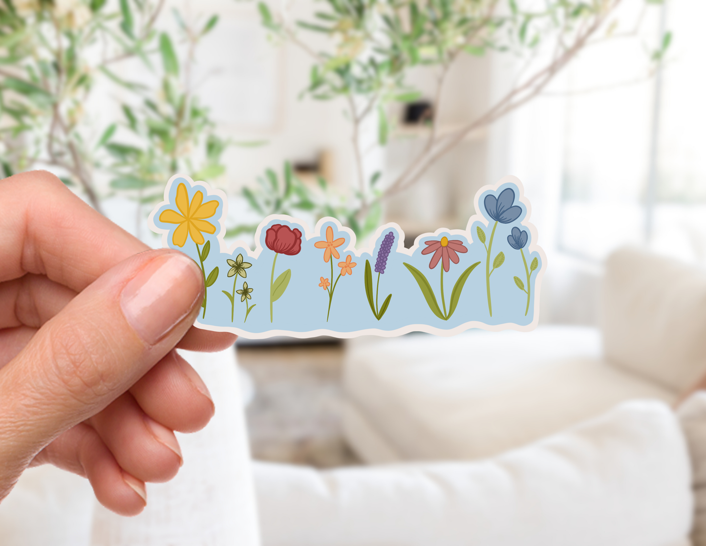 Growing in the Flower Garden Sticker