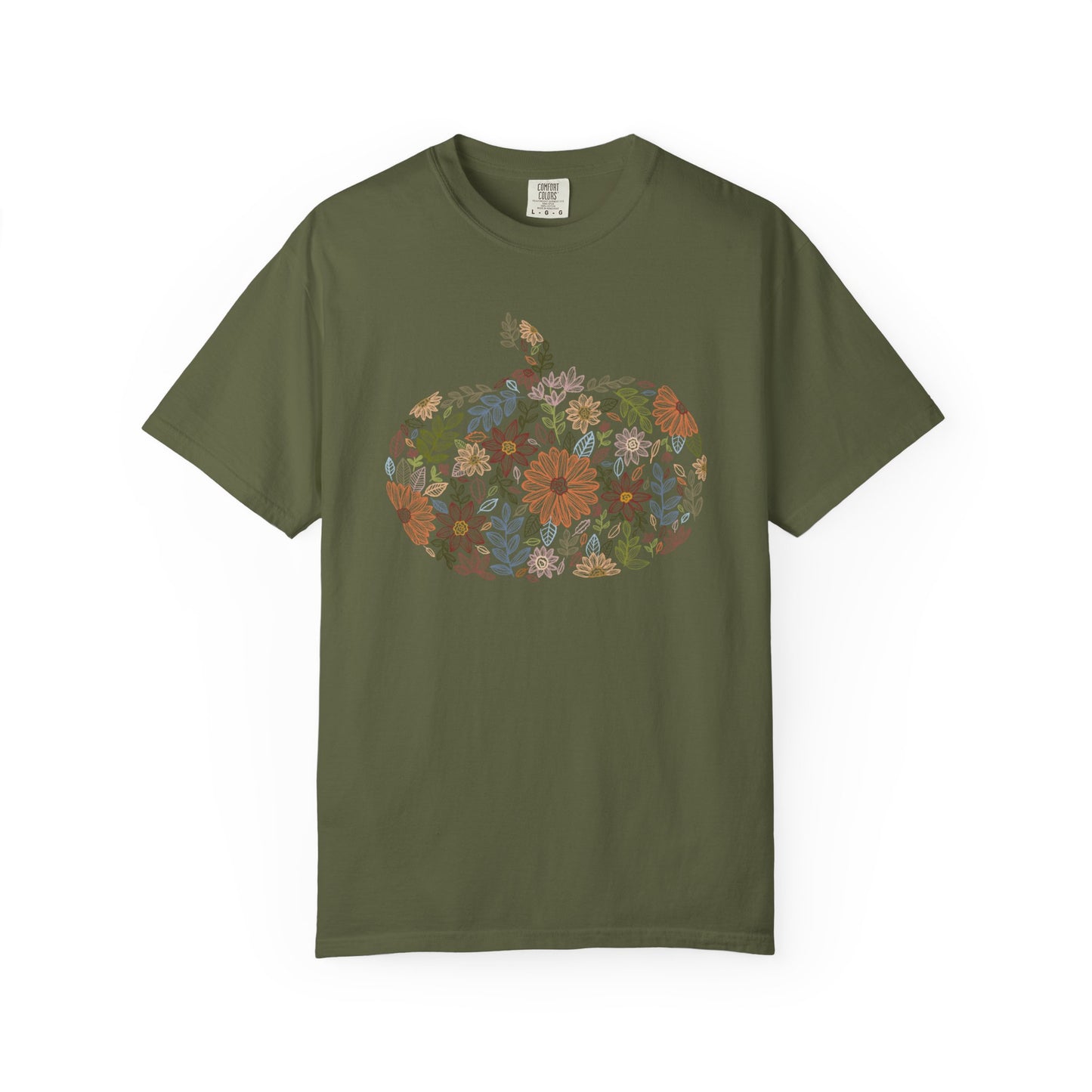 Floral Pumpkin Fall Tee