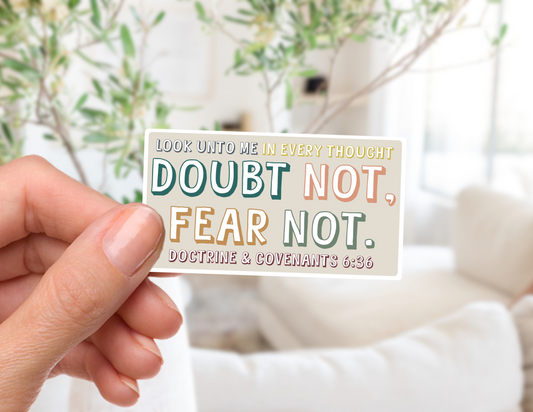 Doubt Not Fear Not (2025 Youth Theme) Sticker