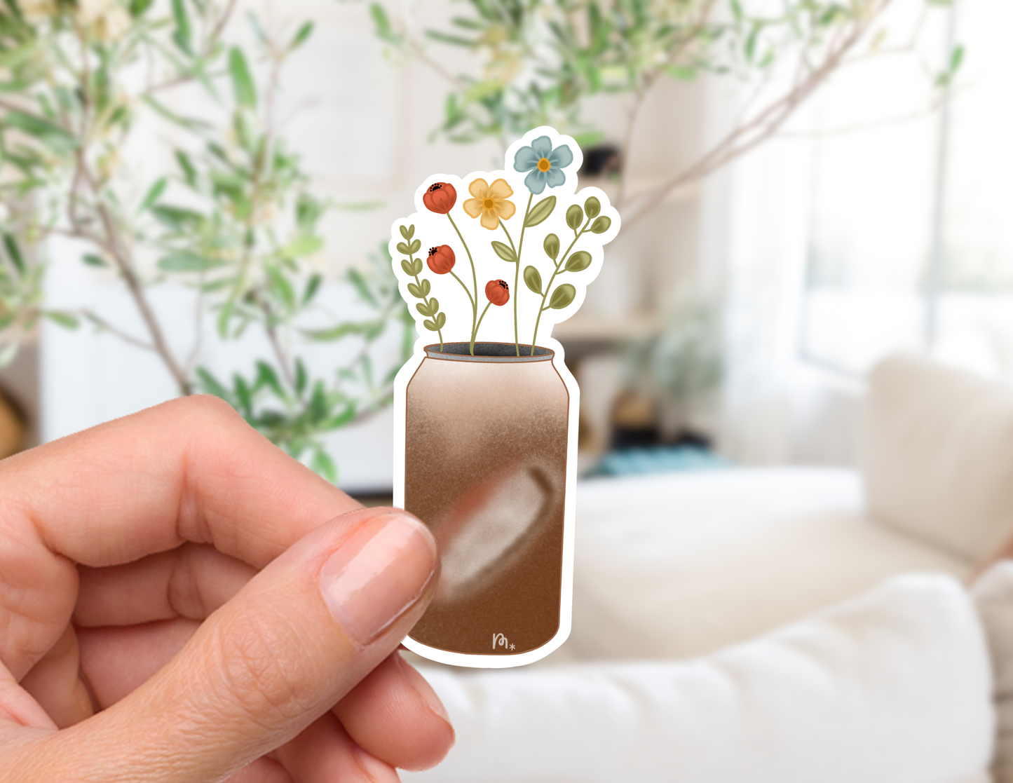 Caffeinated Blossoms Stickers