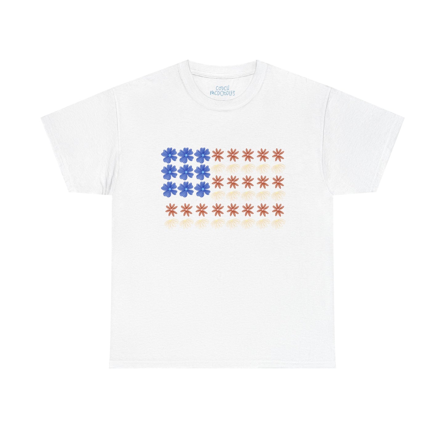 Floral Flag Adult Tee