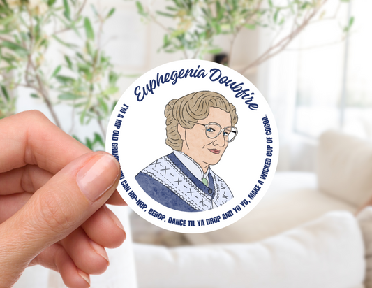 Mrs. Doubtfire Sticker