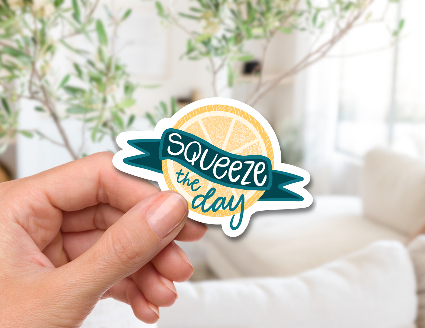 Squeeze the Day Sticker