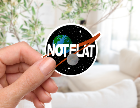 It's Not Flat Sticker