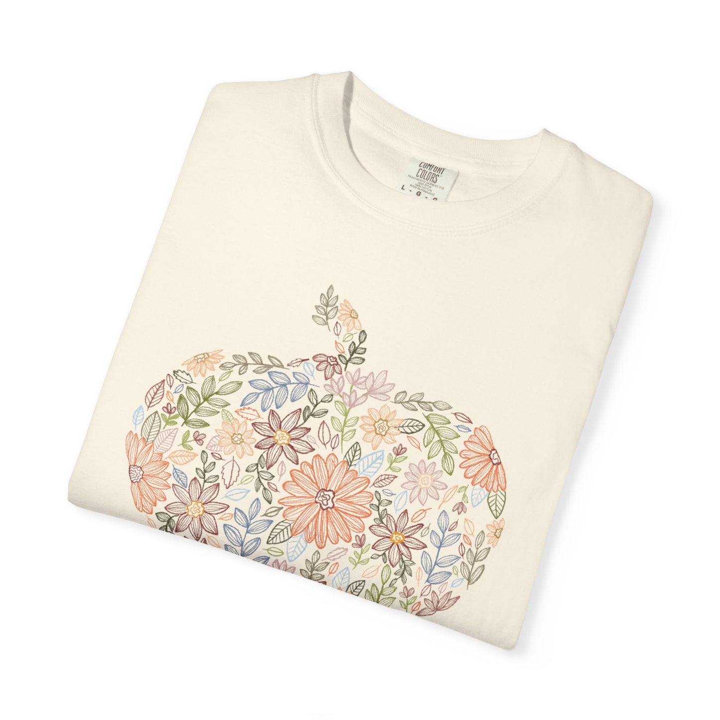 Floral Pumpkin Fall Tee