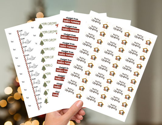 PRINTABLE Holiday Tags Digital Download