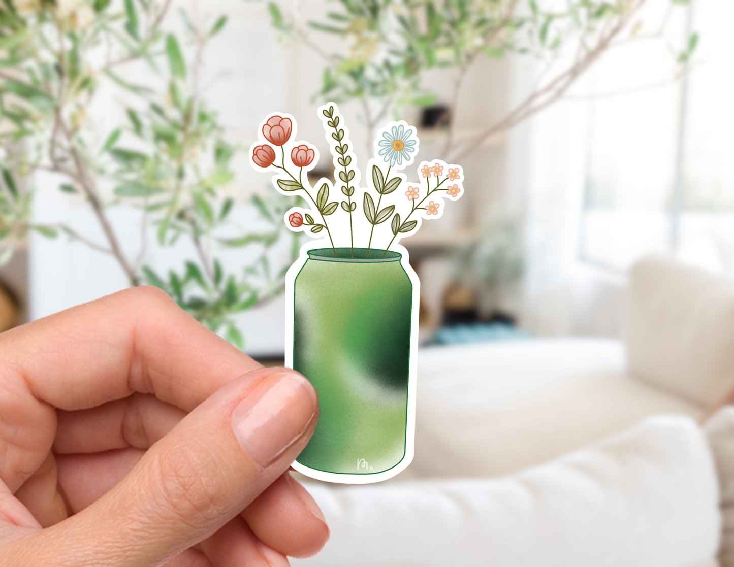 Caffeinated Blossoms Stickers