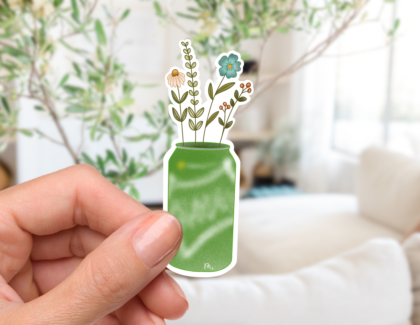 Caffeinated Blossoms Stickers