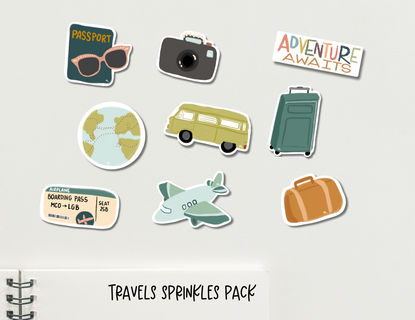 Travels Sprinkles (Mini Stickers)