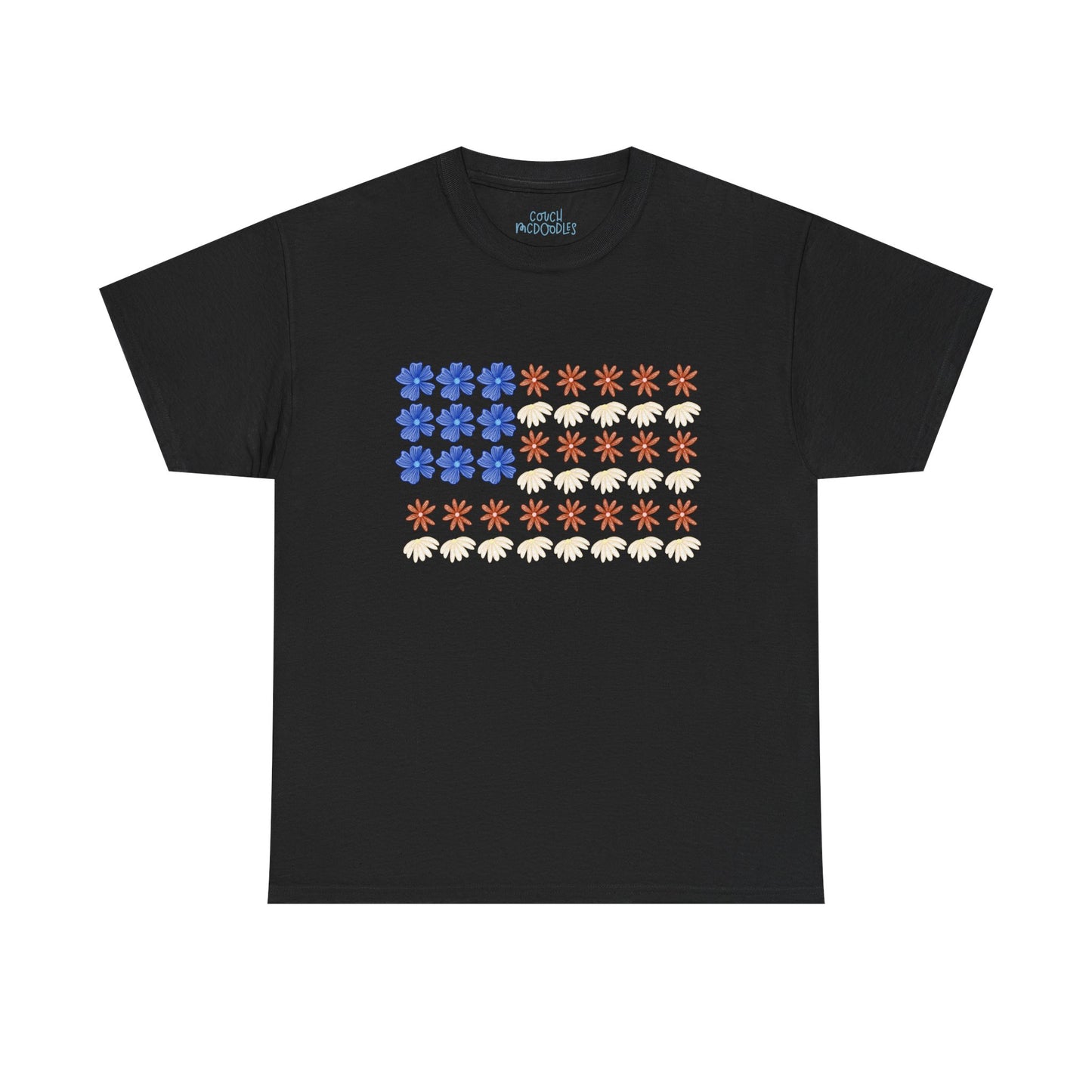 Floral Flag Adult Tee