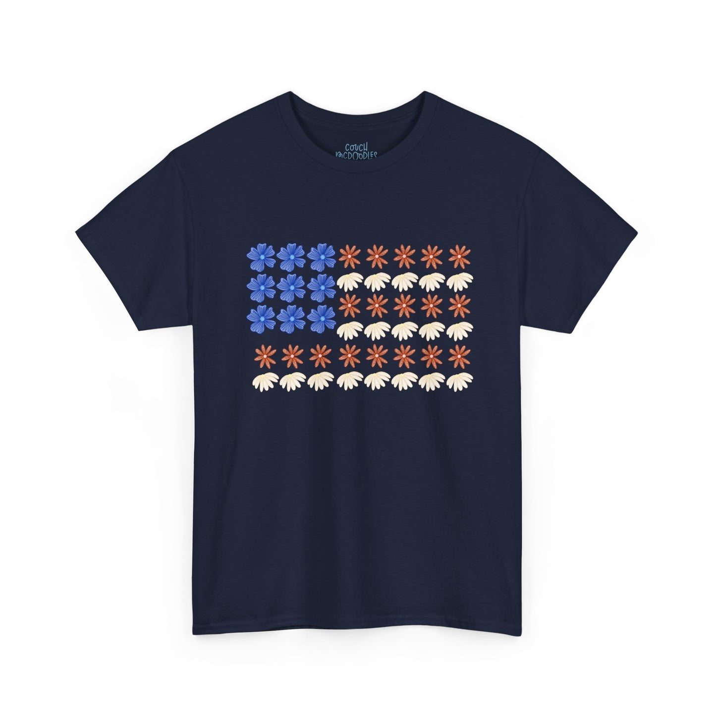 Floral Flag Adult Tee