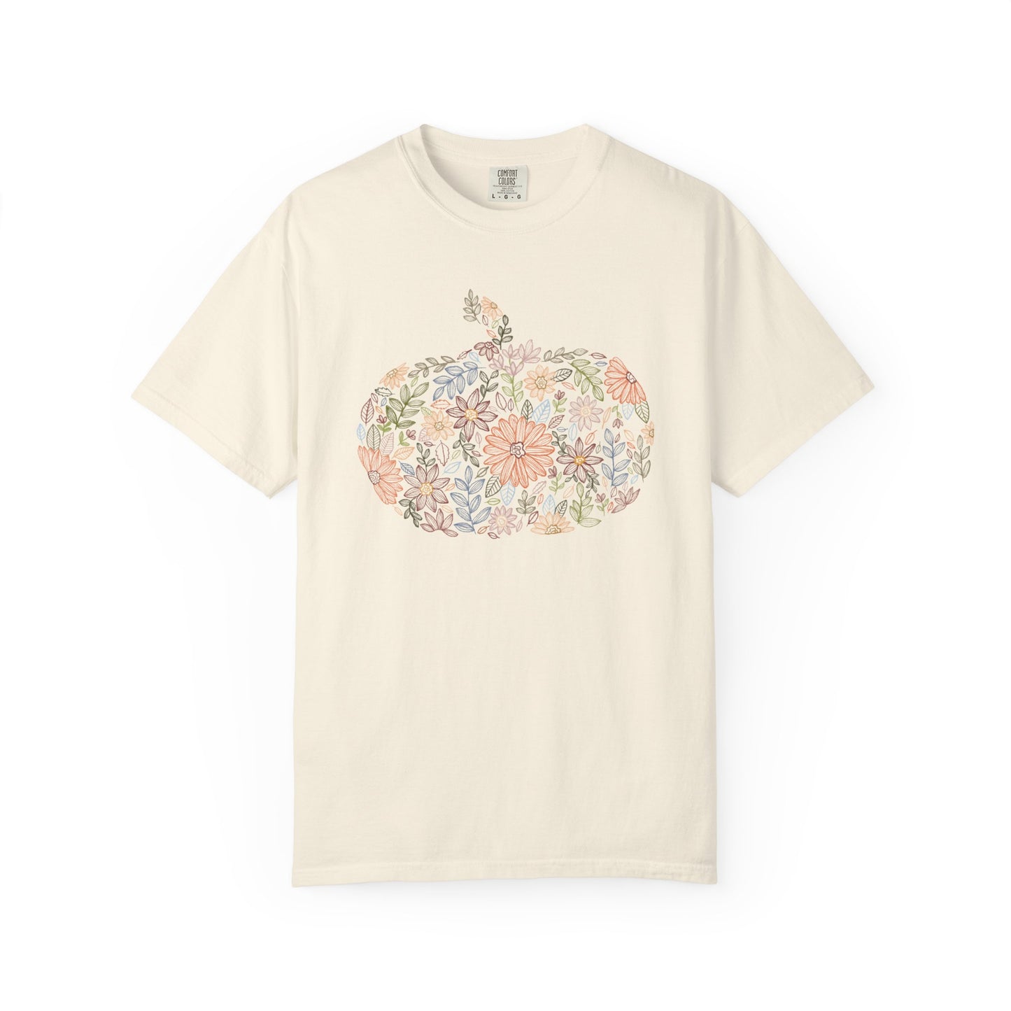 Floral Pumpkin Fall Tee
