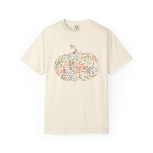 Floral Pumpkin Fall Tee