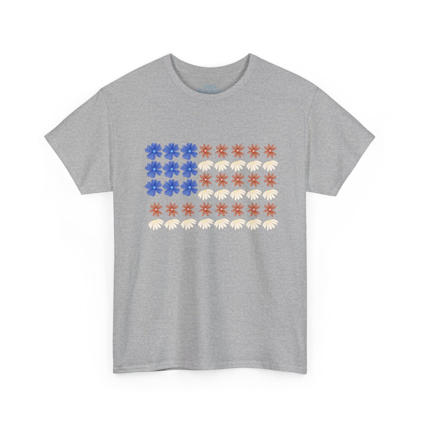 Floral Flag Adult Tee