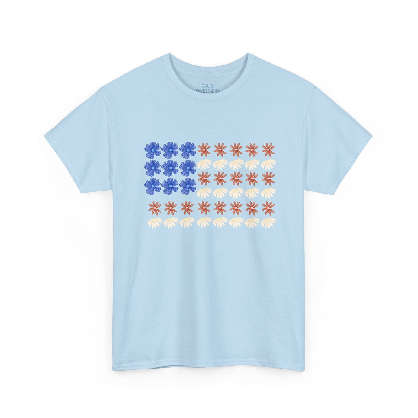 Floral Flag Adult Tee