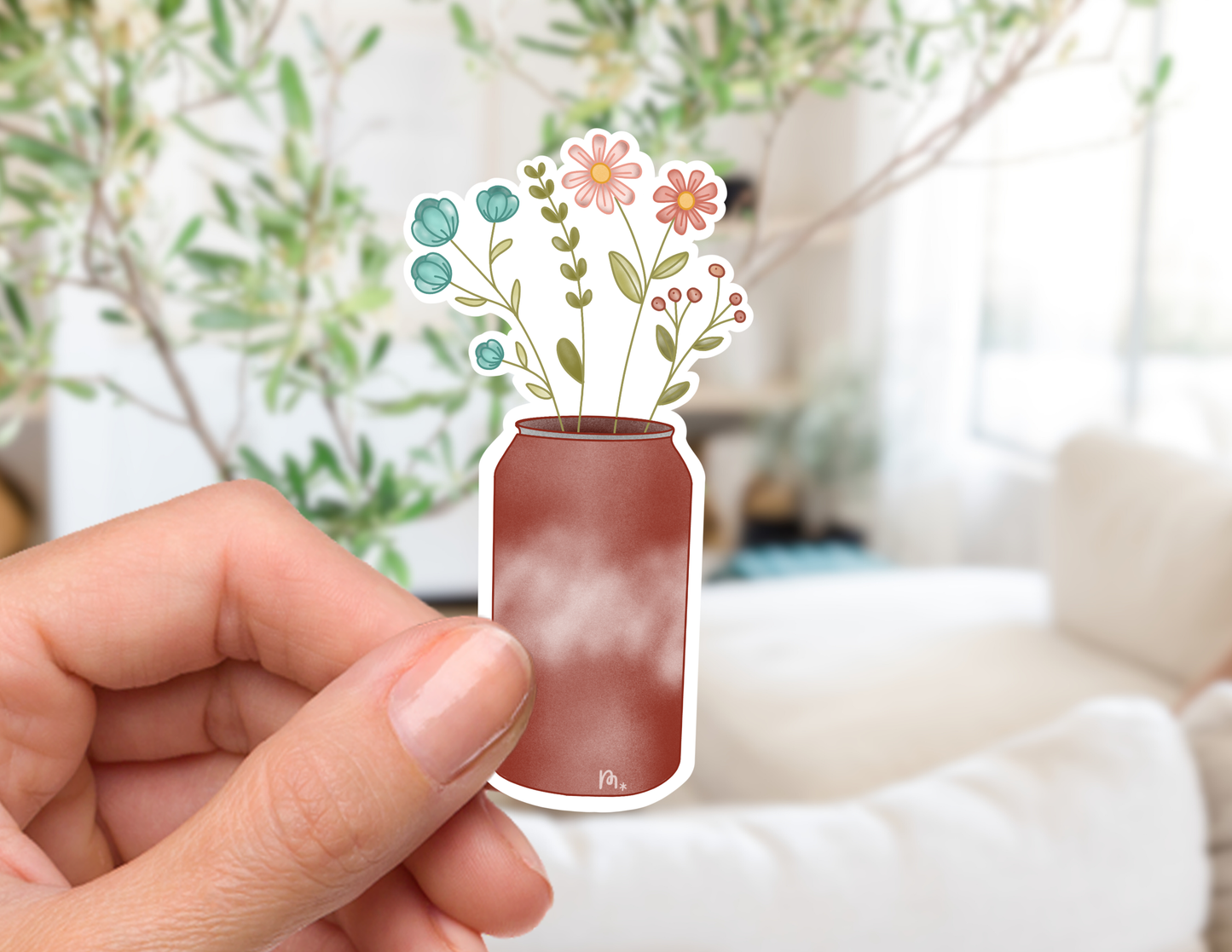 Caffeinated Blossoms Stickers