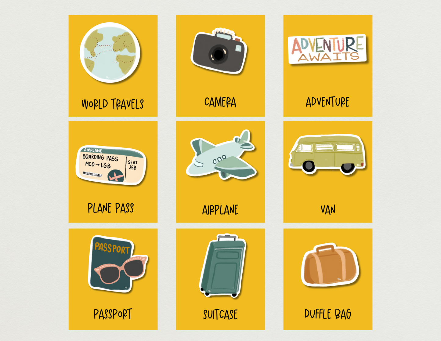 Travels Sprinkles (Mini Stickers)