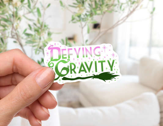 Defying Gravity Sticker