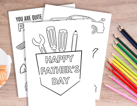 Father's Day Coloring Pages - Digital Download