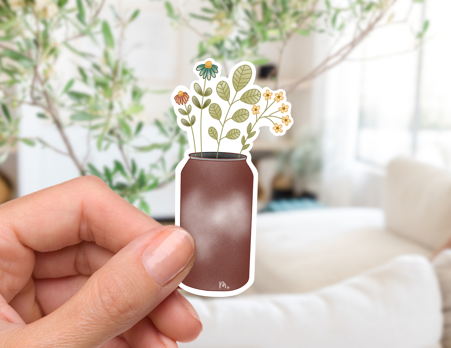 Caffeinated Blossoms Stickers